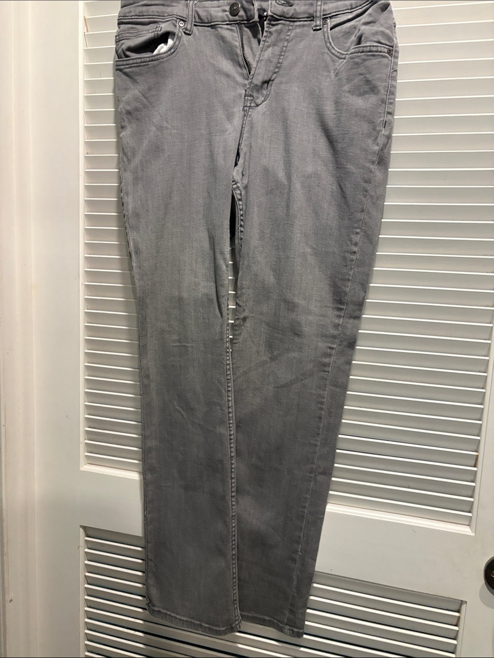 Women’s Slim Straight Gray Jeans